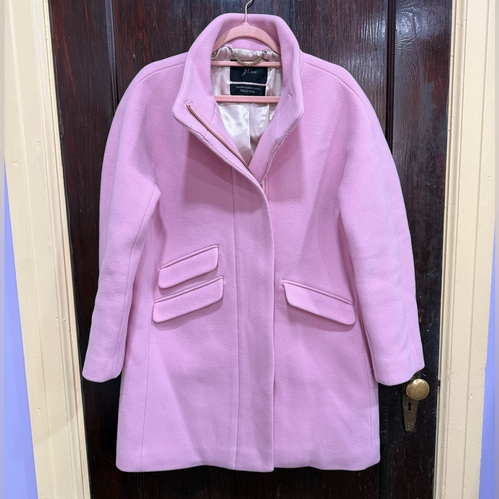 J.crew Italian Stadium Cloth Wool Blend Cocoon Coat